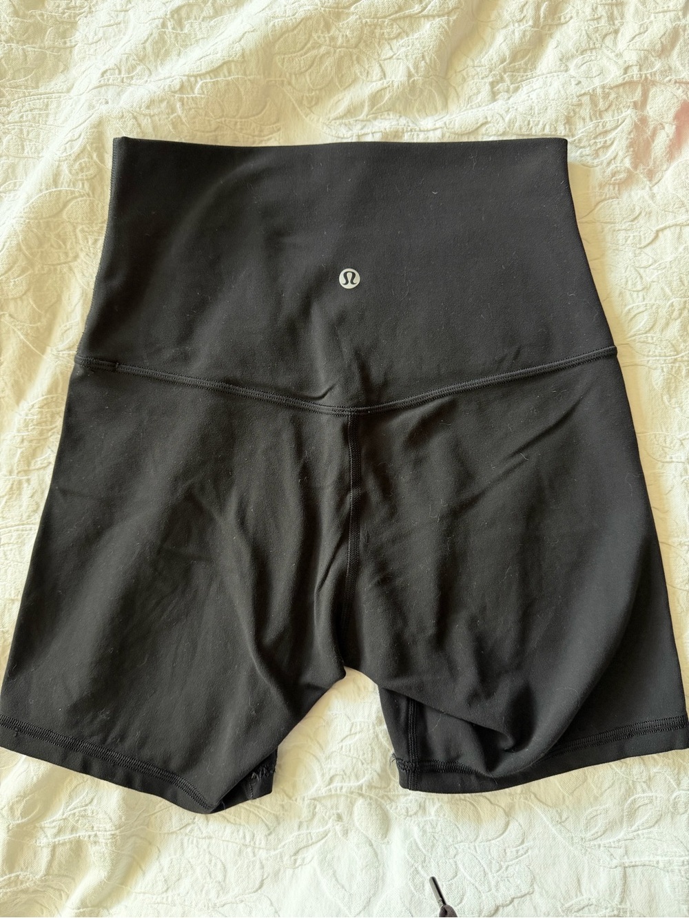 lululemon athletica High-Waist Black Align Bike Shorts 6in